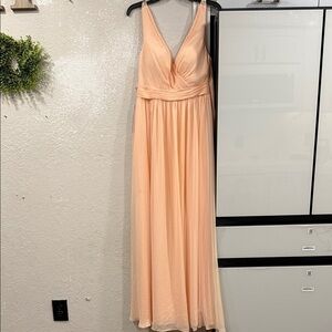 NWT azazie Elegant Peach Evening Gown size 10